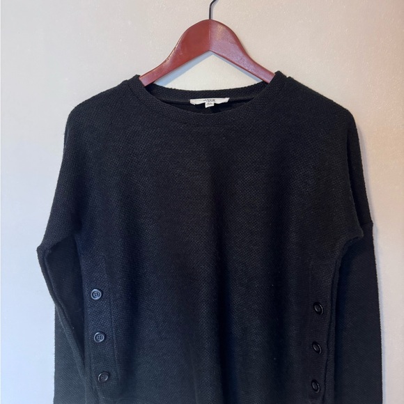 Jack by BB Dakota Sweaters - Jack by BB Dakota Black Buttoned Sweater